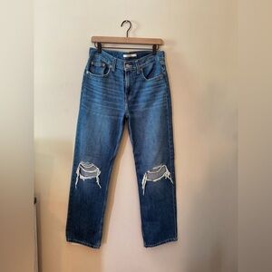 Levi's Women's Blue Distressed Jeans